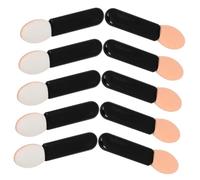 PAMINGONO 10 Pcs Mini Eye Shadow Brush Set Dual-sided Eyeshadow Applicators Highlighter and Eye Makeup Brushes for Women Suitable for Beginners and Travel