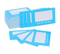 PAMINGONO 100pcs Anti-blue Light Tester Cards for Glasses and Lenses Blue Light Detection Accessory for Home and Clinic Use Quick Assessment Testing Tool for Eye Comfort