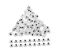 PAMINGONO 100pcs Doll Making Nose Cloth Flat Bottom Safety Mouth for Stuffed Animals DIY Plush Bear Craft Supplies for Handmade Fabric and Crochet Projects