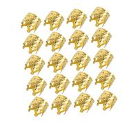 PAMINGONO 100pcs Gold Metal Braids Jewelry for Dreadlocks Passion Twist Hair Rings Braid Hair Accessories