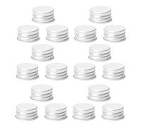 PAMINGONO 100pcs Leakproof Aluminum Threaded Bottle Caps 20mm Screw-on Covers for Lotion Containers and Bottles, Reusable Multipurpose Replacement Lids Suitable for Home and Outdoors