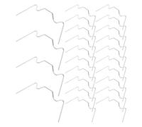 PAMINGONO 100Pcs Stainless Steel W-Shaped Glass Fixing Clips for Greenhouse Glass Panes W Wire Spring Clips for Stable Window and Door Frame Repair Suitable for Garden Flower Greenhouses