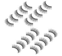 PAMINGONO 10pairs Individual False Eyelashes for Makeup for Weddings Parties and Everyday Wear Easy to Use Reusable Faux Lashes Pack