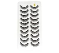 PAMINGONO 10pairs Women Fake Eyelashes Dramatic Makeup Lashes for Various Occasions Reusable for Parties Weddings and Everyday Looks