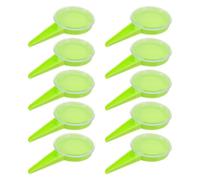 PAMINGONO 10Pcs Adjustable Handheld Seed Spreader with 5-Level Settings, Manual Seedling Planter Tool for Accurate Flower and Vegetable Sowing in Garden and Pots, Green