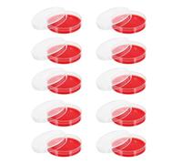 PAMINGONO 10pcs Agar Plates Medium for Lab Culture and Hemolysis Test Lightweight Non-crack Petri Dishes for Medical and Scientific Use