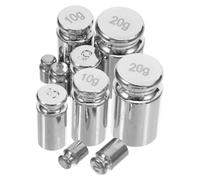 PAMINGONO 10Pcs Calibration Weight Kit 1G-20G Chrome-Plated Steel Gram Weights for Digital Scale Balancing, Lab and Kitchen Precision Calibration Set