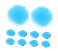 PAMINGONO 10pcs Cooling Eye Pad for Eye Fatigue Relief Round Hot Cold Compress Reduces Puffiness Dark Circles for Travel Sleep and Headaches