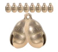 PAMINGONO 10pcs Copper Bell Pet Collar Bells for Cat Dog DIY Hanging Christmas Decorative Accessories