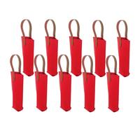 PAMINGONO 10pcs Felt Wine Bottle Tote Bag Portable Reusable Felt Tote Bag Handles Wine Carrier for Party Wedding Travel