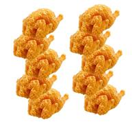 PAMINGONO 10pcs Fried Chicken Model Fake Food Props Artificial Meat DIY Miniature Food Decoration Accessories for Kitchen Home Office Display