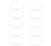 PAMINGONO 10pcs Galvanized Iron Dreamcatcher Hoops for Crafts Smooth Polished Metal Rings for Macrame DIY Wedding Floral Wreath Frame Bedroom and Living Decor