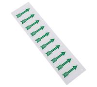 PAMINGONO 10pcs Green Directional Decal Stickers Made of Sturdy Pp Synthetic Paper for Indicating Pipeline Flow with Easy to Stick Feature, Suitable for Industrial Safety and Warning Signs