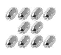 PAMINGONO 10pcs Metal Lug Nuts Automotive Replacement Hub Bolts Rear Hub Nut Car Tire Repair Screws for Vehicle Wheels Hex Head Bolts Silver