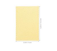 PAMINGONO 10Pcs Natural Beeswax Honeycomb Sheets Beekeeping Foundation for Hive Frames Medium Size Wax Foundation Sheets for Beekeepers DIY Candle Making and Furniture Polishing