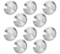 PAMINGONO 10pcs Tactile Markers Tactile Sensory Floor Paving Stainless Steel Silver Non-slip Guidance for Visually Impaired Individuals Sidewalks Public Areas Safety