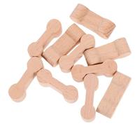 PAMINGONO 10pcs Wooden Dog Bone Shape Train Track Connectors for DIY Railway Buckle Model, Compatible with ’s Pretend Train Sets and Educational Play Accessories