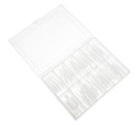PAMINGONO 120pcs Nail Tip Extensions with Scale Plastic Nail Models Crystal Art Accessory for Gel Molds Professional Forms for Salon and Home Use