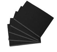 PAMINGONO 125Pcs Disposable Nail Art Tablecloth Black Absorbent One-Off Manicure Pad for Salon Nail Care Polish Practice Mat Suitable for Professional Techs