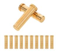 PAMINGONO 12pcs Archery Tip Inserts 6.2mm Screw-In Heavy Arrow Inserts with Brass Connector for Target Practice and Maintenance Tool