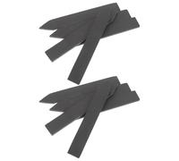 PAMINGONO 12pcs Garden Labels Tags Slate Plant Markers for Patio and Backyard, Black Natural Stone Material, Waterproof Weatherproof Stone Garden Stakes, Outdoor Herb and Vegetable Plant