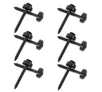 PAMINGONO 12pcs Guitar Neck Plate Screws with Black Reinforcement Plates and Mounting Bushings Heavy-duty Steel Bolts for Electric Guitar Assembly Repair and Upgrade Fit for Models