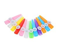 PAMINGONO 12Pcs Kazoo Musical Instrument Bright Playthings for Easy to Play Funny Educational Smooth Safe Surface Portable Lightweight Design for Music Lovers Random Color