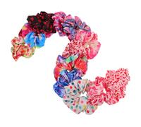 PAMINGONO 12Pcs Large 16Cm Tie-Dye Heart Hair Ties Elastic Ponytail Holders for Women and, Soft Stretchy Scrunchies Hair Accessories for Valentine’S Day and Everyday Hairstyles