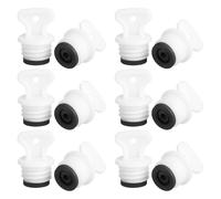PAMINGONO 12Pcs Leakproof Rubber Hot Water Bottle Stoppers Replacement Sealing Caps 21Mm Medium Size for Winter Warmth and Home Use