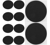 PAMINGONO 12pcs Pool Table Leg Pads 8.6cm Diameter Eva Table Foot Cushions Adjustable Floor Protectors Leveling Shims for Home Furniture