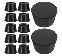 PAMINGONO 12pcs Rubber Speaker Isolation Pads round Vibration Non-slip Feet Pads Hole for Subwoofer Audio Shock Absorbing Accessories for Stage Studio Monitor Isolation