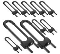 PAMINGONO 12pcs Safety Cabinet Locks for Drawers and Refrigerator, Black Abs Material, Easy for Adults to Open, No Damage to Furniture, Childproof Lock for Proofing Cabinets
