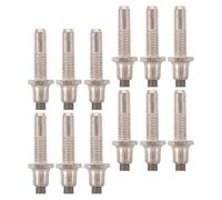 PAMINGONO 12pcs Tungsten Steel Hiking Pole Tips Replacement, Metal Walking Stick Caps for Trekking Poles, Sturdy Walking Cane Tips for Mountain Hiking and Outdoor Use