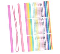 PAMINGONO 140pcs Delicate Bobby Pin Candy Headdress Hair Accessories Hairpins for Female Hair Bow Clips Long Bobby Pins Clips