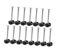 PAMINGONO 15 Sets Trampoline Hardware Accessories Anti-loose Screws and Nuts Steel Long Screws Stability Tool for Secure Fixing