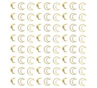 PAMINGONO 1500pcs Gold Metal Moon Nail Charms Set 4x7mm Large Crescent 8mm Matte Hollow Moon Nail Art Decoration Accessories for DIY Manicure and Salon Use