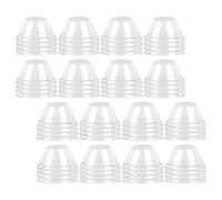 PAMINGONO 150Pcs Plant Humidity Dome Covers for Hydroponic Seedling Nursery, Plastic Plant Dome Greenhouse Caps with Heat Retention for Garden and Indoor Growing