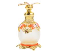 PAMINGONO 15ml Dragonfly Perfume Storage Bottle in Orange Glass with Leak-proof and Disassemblable Design, Lovely Essential Oil Storage Container Suitable for Home Decor