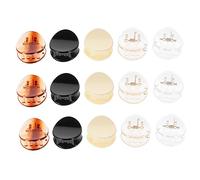 PAMINGONO 15pcs Small Hair Claw Clips Mini Round Head Hair Claws for Plastic Strong Grip Lightweight Styling Accessories