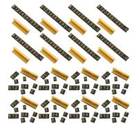 PAMINGONO 16 Sets Adjustable Jewelry Price Signs Sale Price Display Stand Jewelry Tags for Selling Jewlery Tags Golden