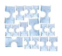 PAMINGONO 16pcs Galvanized Iron Double-ended Wire Rope Clips Clamps for 8-16mm Cable Heavy Duty Industrial Metal Rope Accessories Hardware for Marine and Construction Use