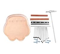 PAMINGONO 17-Key Kalimba Thumb Piano DIY Assembly Kit, Portable Finger Piano for Beginners and, Mini Musical Instrument with Cat Paw Design, Suitable for Travel and Christmas