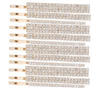 PAMINGONO 18pcs Sparkly Rhinestone Side Hair Clips Alloy Bangs Bobby Pins for Weddings Prom Bridal Hair Styling Secure Grip Neat