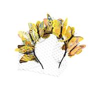 PAMINGONO 1pc Beautiful Bride Veil Headdress Butterfly Mesh Hair Band for Women Lightweight and Stylish Hair Accessory for Weddings Parties and Masquerades Charming Decor for Any Outfit