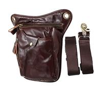 PAMINGONO 1pc Men's Vintage Pu Cycling Phone Bag Outdoor Waist Pack for Motorbike Hiking and Travel for Him Brown