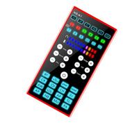 PAMINGONO 1pc Portable Audio Mixer Sound Card for Live Streaming and Broadcasting Compatible with Mobile Phones and Computers External Voice Changer Device