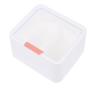 PAMINGONO 1pc Transparent Lid Storage Box for Cotton Swabs Makeup Organizer for Items Household Storage Case for Lipsticks and Hair Clips
