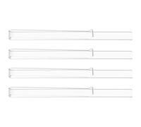 PAMINGONO 2 Pairs Transparent Acrylic Music Book Clips Clear Music Stand Page Holders Small Compact for Pianists Students Practical Page Fixers