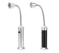 PAMINGONO 2 Pcs Magnetic LED Grill Lights Barbecue Torch with Flexible Bendable Neck Strong Light Hose Flashlight for Outdoor Cooking and Maintenance Work