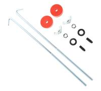 PAMINGONO 2 Pcs Secure Car Battery Hold Down Bracket Kit Metal Retention Clamp with Wear-resistant Bolts J Hook for Sturdy Support and Vibration Prevention Easy Installation Battery Mounting